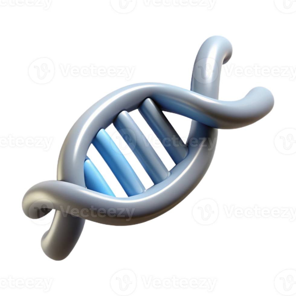 elegant artistic Dna Strand Helix Icon White Background Cutout genuine png