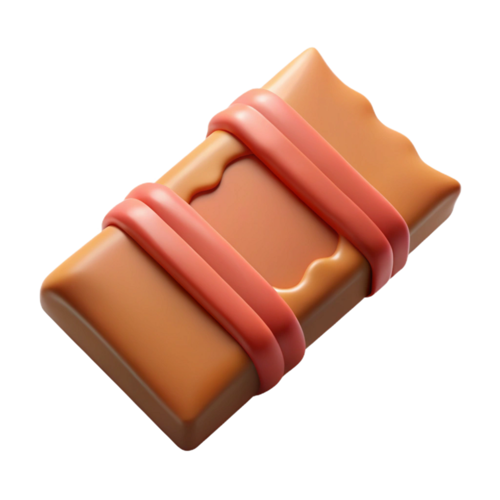 elegant abstract D Printed Candy Bar Cutout Element genuine png