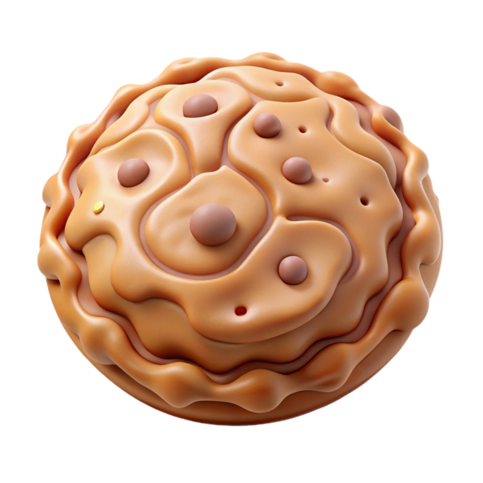 beautiful modern D Printed Cookie From Air Transparent Background genuine png