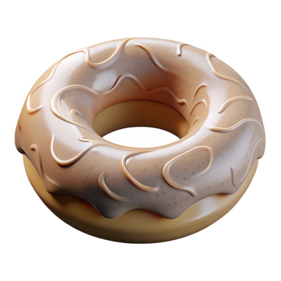vibrant classic D Printed Donut From Air Transparent Background original png