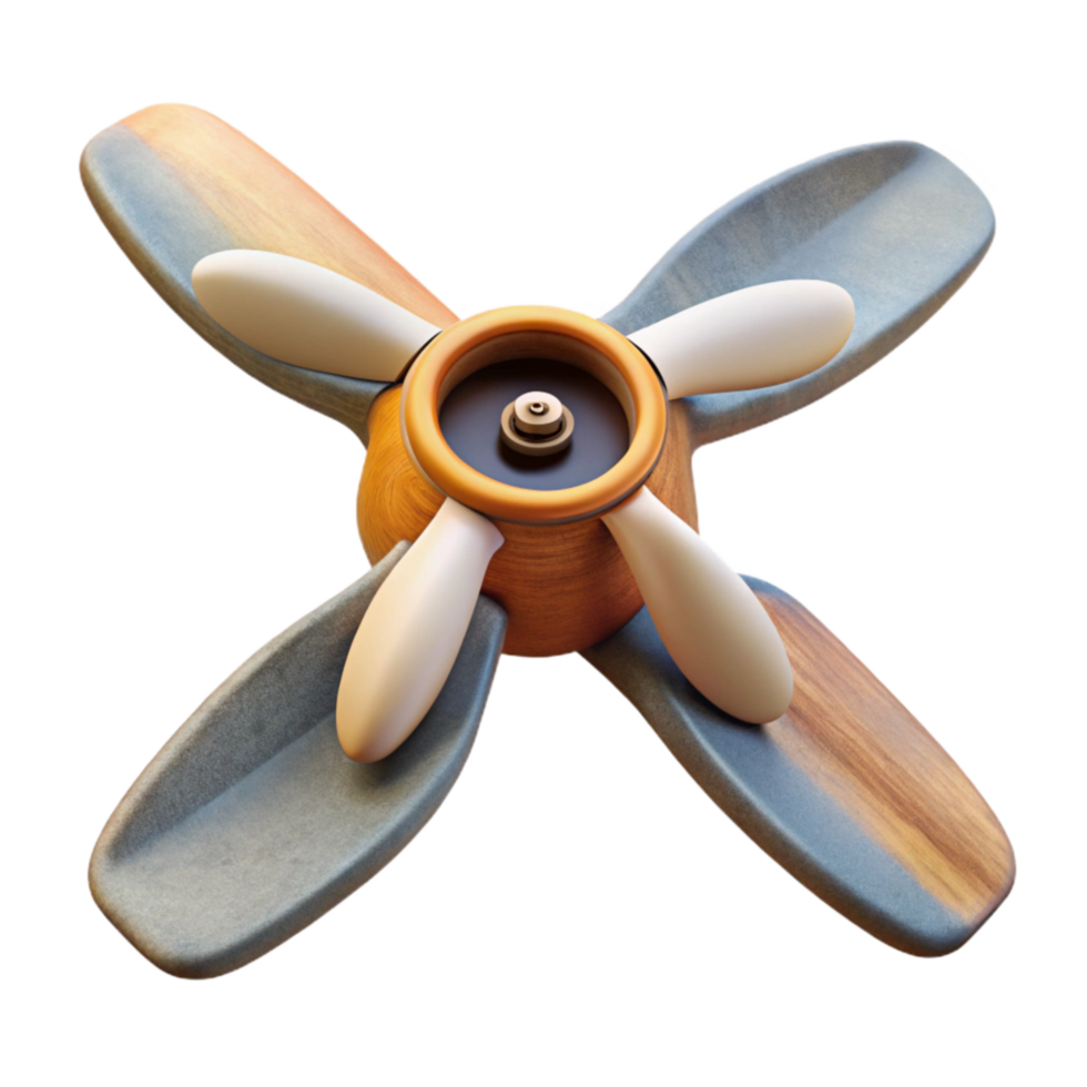 impressive artistic D Printed Drone Propeller Angled View Cutout authentic png