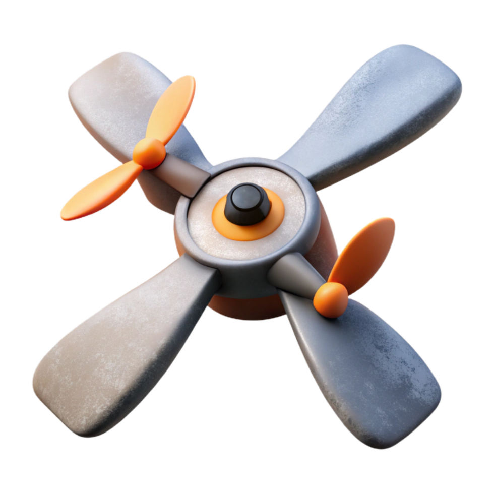 beautiful abstract D Printed Drone Propeller Angled View Cutout original png
