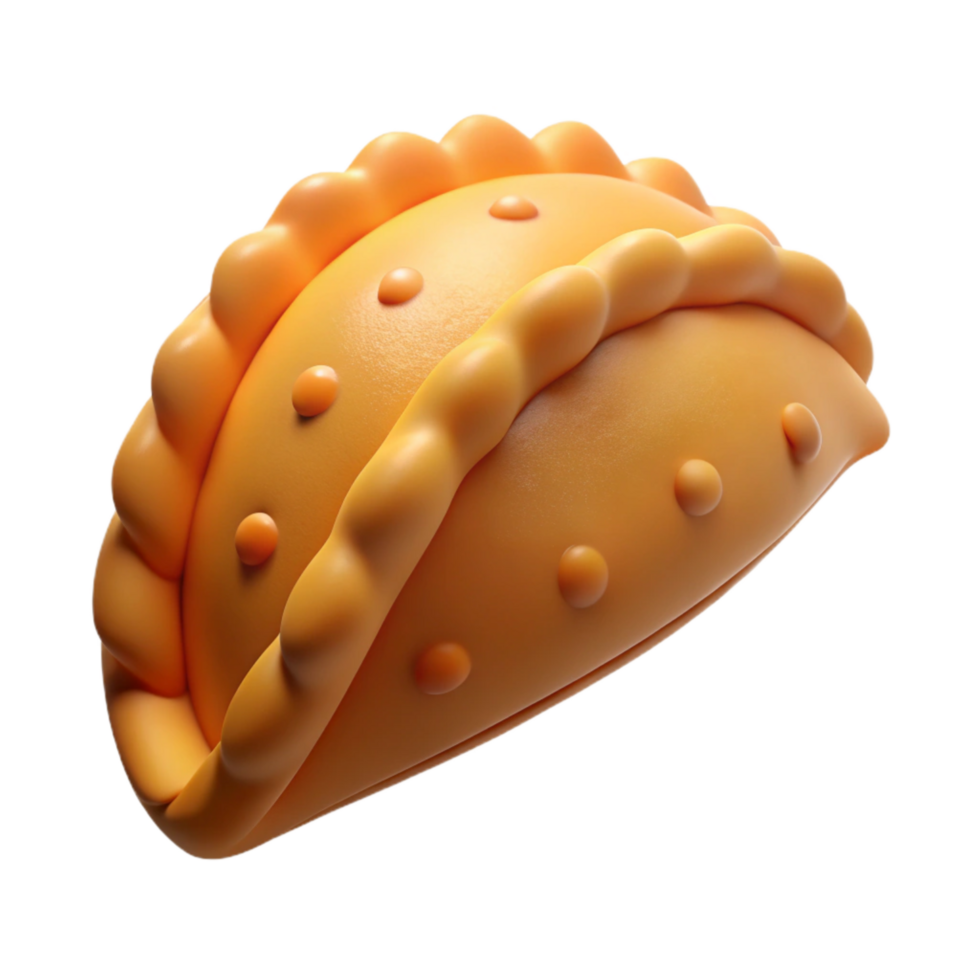 wonderful abstract D Printed Empanada From Air Transparent Background original png