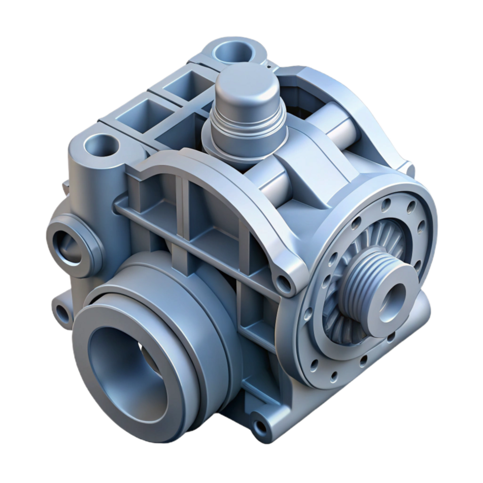 beautiful traditional D Printed Engine Part Detailed View Cutout genuine png