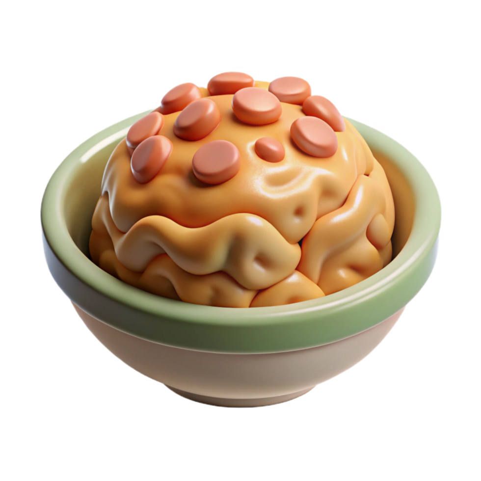 elegant abstract D Printed Meal Component Transparent Isolated professional png
