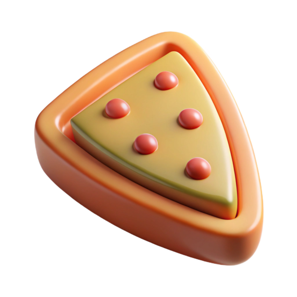 impressive classic D Printed Meal Slice Isolated Element Transparent Background detailed png