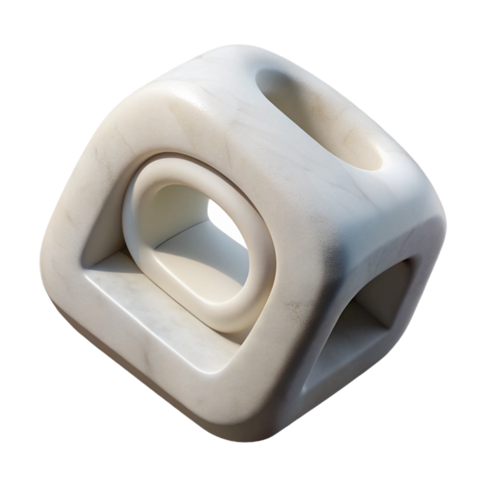 magnificent abstract D Printed Object White Cutout Element genuine png