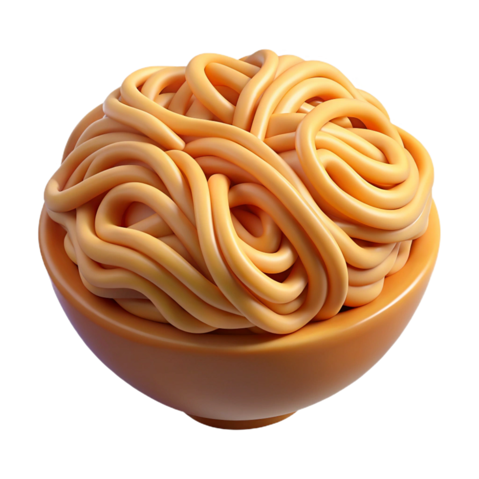 stunning rustic D Printed Noodles From Air Transparent Background premium png