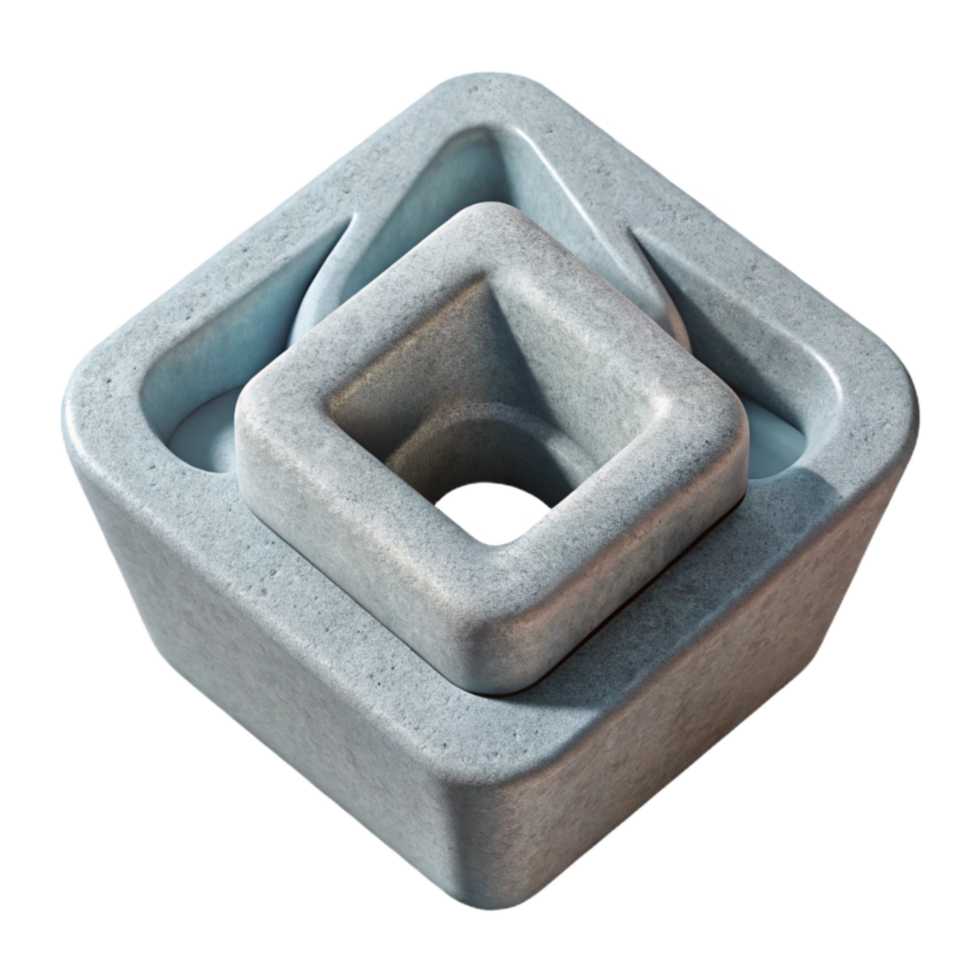 magnificent artistic D Printed Object with Support Material Transparent Background genuine png
