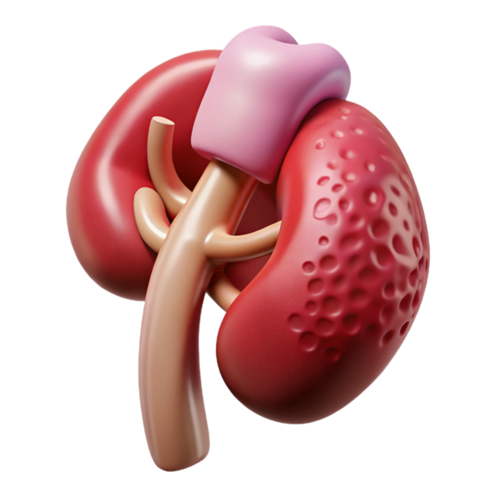 dramatic contemporary D Printed Organ Model Realistic Style Cutout authentic png