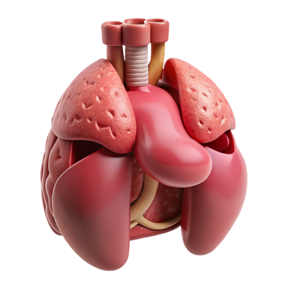 beautiful abstract D Printed Organ Model Realistic Style Cutout high resolution png