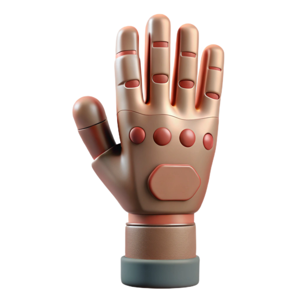 magnificent minimalist D Printed Prosthetic Hand Front View Cutout high resolution png