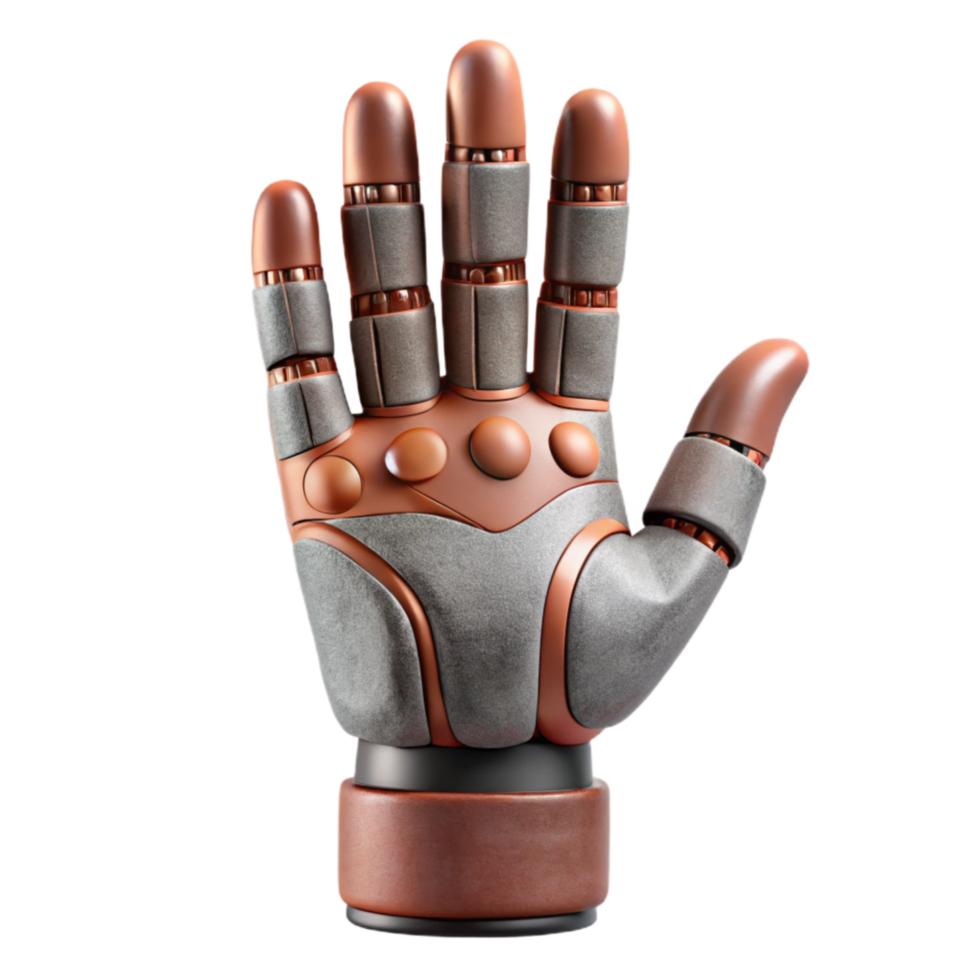 extraordinary abstract D Printed Prosthetic Hand Front View Cutout genuine png