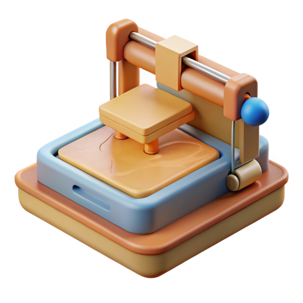 magnificent artistic D Printer Bed Leveling Process Transparent Background genuine png