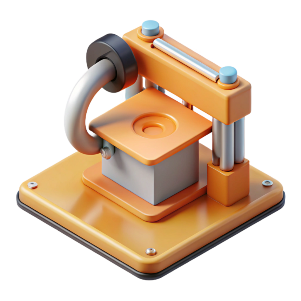 serene rustic D Printer Build Plate with Objects Transparent Background detailed png