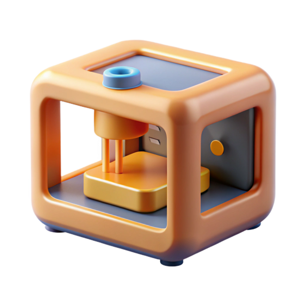 extraordinary contemporary D Printer Calibration Process Transparent Background detailed png