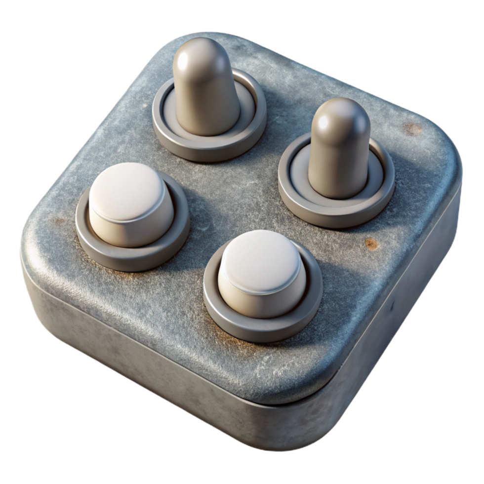 extraordinary rustic D Printer Control Knobs Close Up Isolated Element premium png