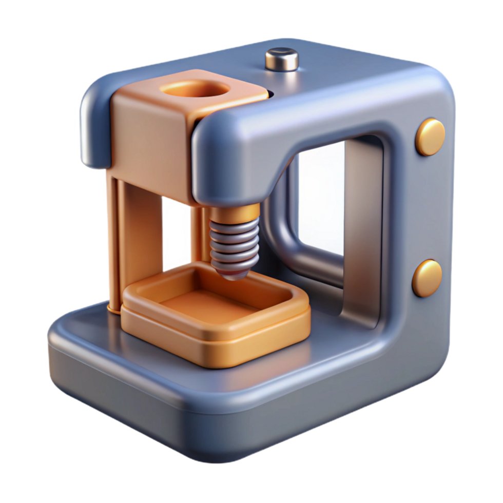 dramatic rustic D Printer Extruder Detail View Cutout Element original png
