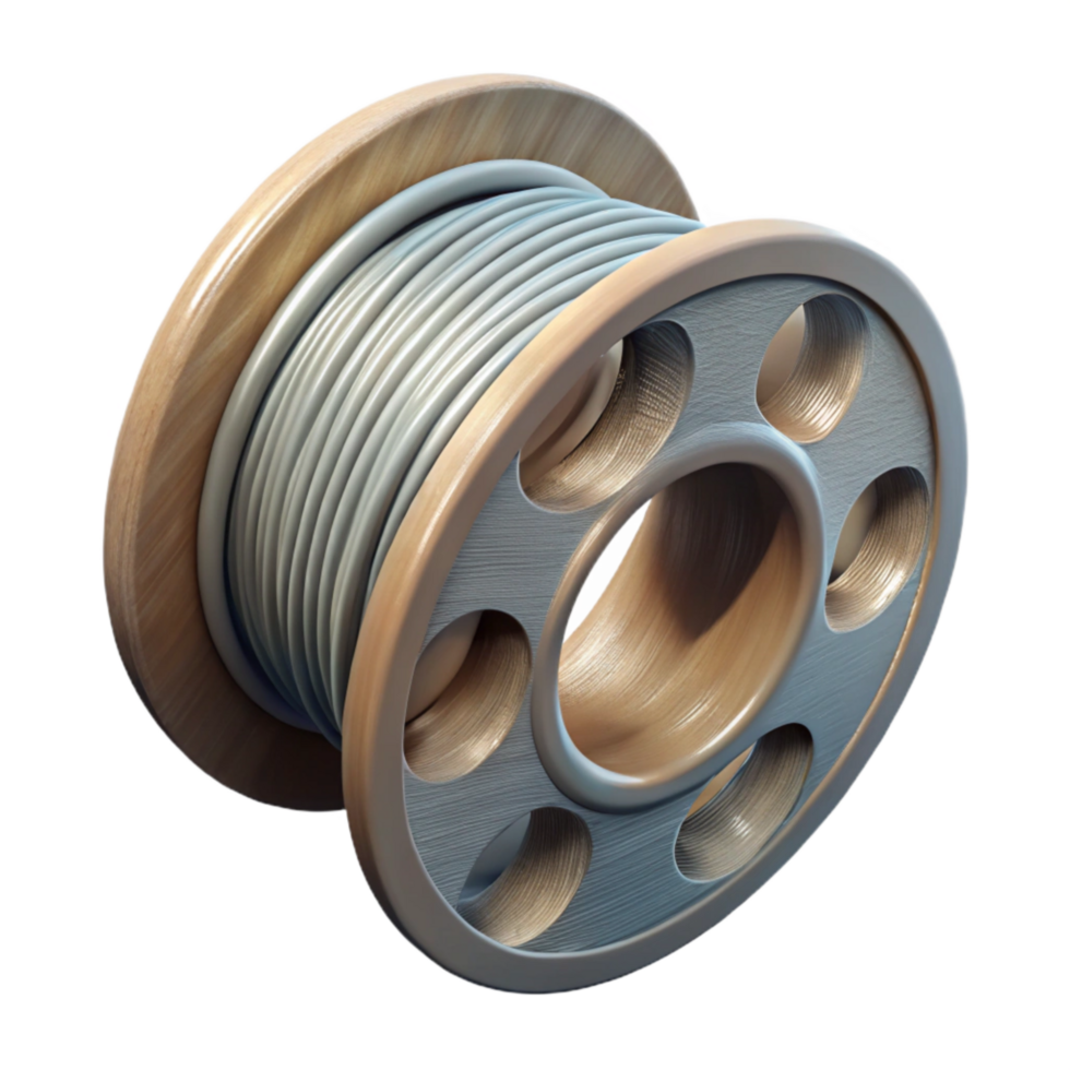 stunning creative D Printer Filament Spool Holder Transparent Background professional png