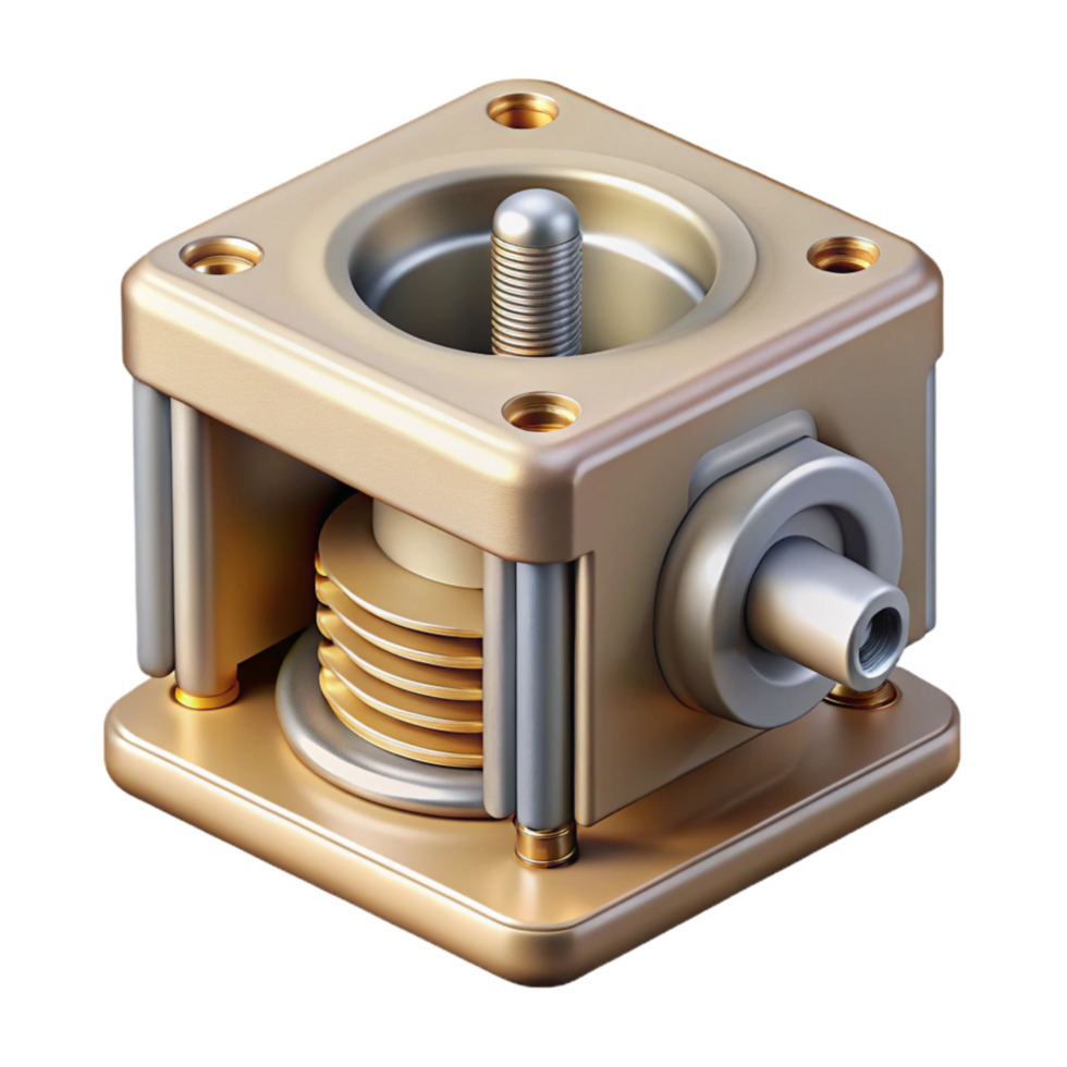 elegant classic D Printer Hotend Assembly Detail Isolated detailed png