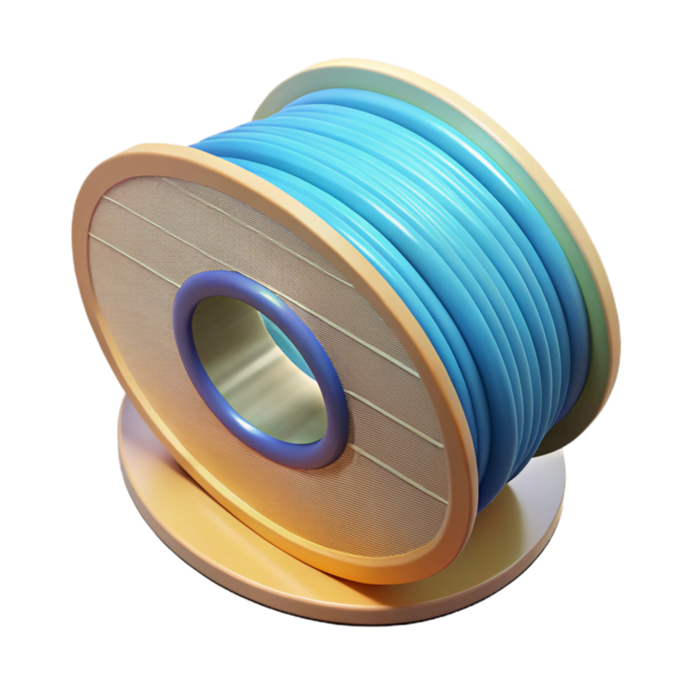 serene vintage D Printer Filament Spool Holder Transparent Background authentic png