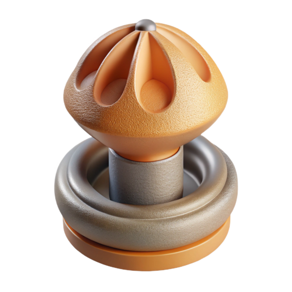 beautiful classic D Printer Nozzle and Filament Guide high resolution png