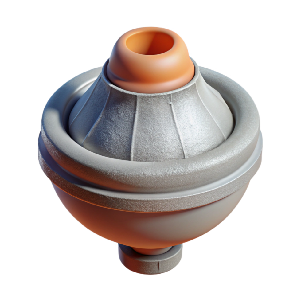 elegant rustic D Printer Nozzle Close Up View Isolated high quality png