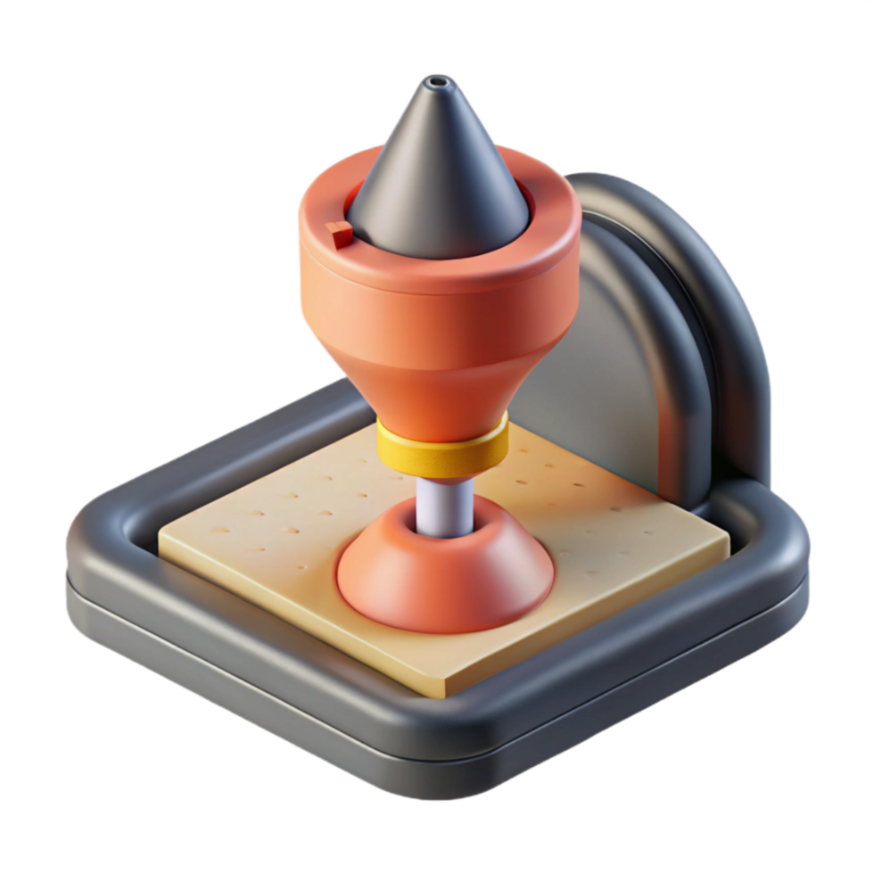 stunning artistic D Printer Nozzle in Action Close Up Cutout Element genuine png