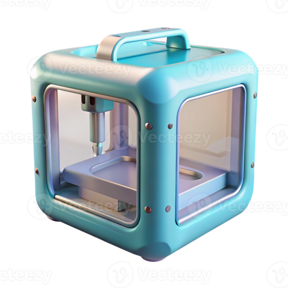 dramatic contemporary D Printer with Transparent Enclosure Element authentic png