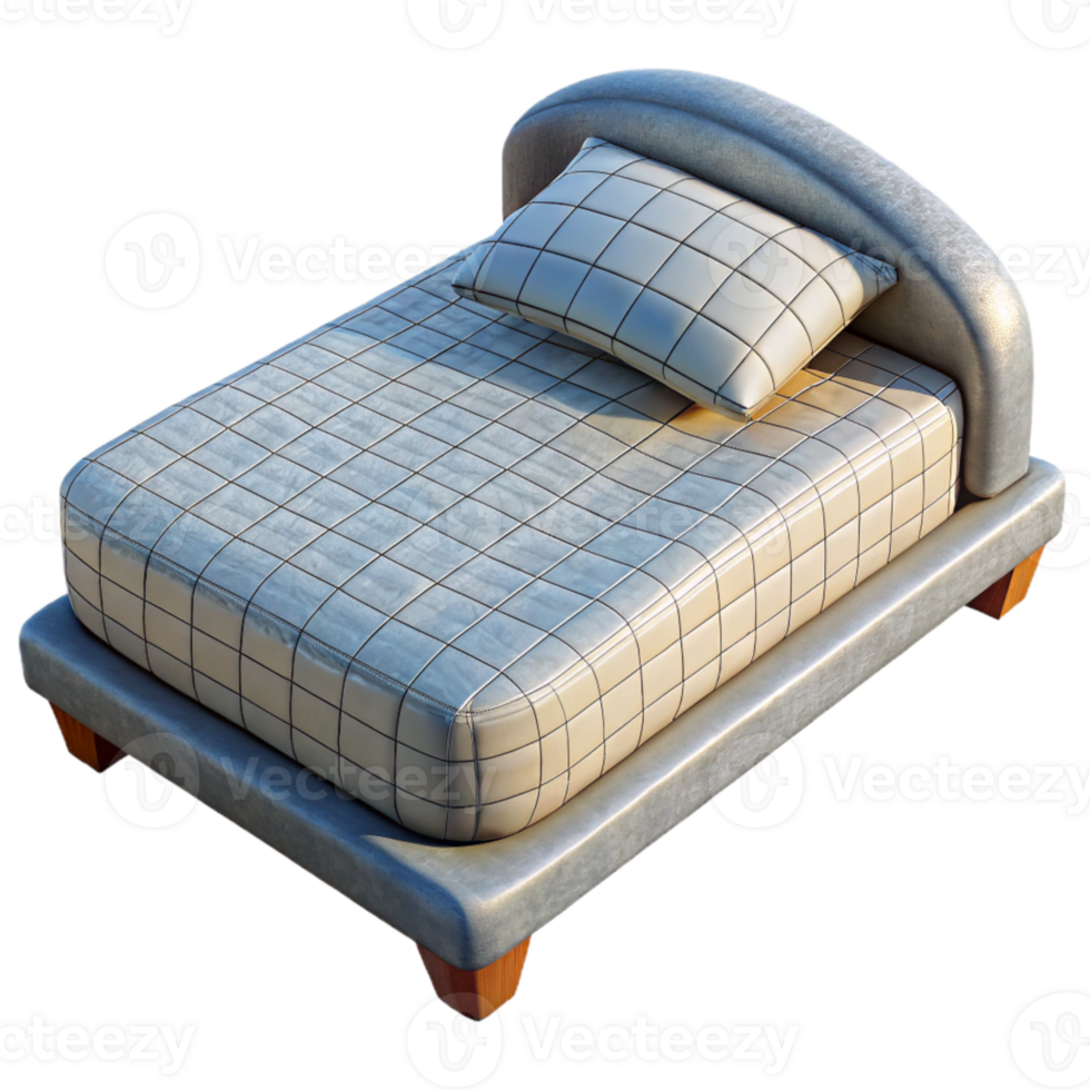 dramatic modern D Printing Bed with Grid Texture Cutout high quality png