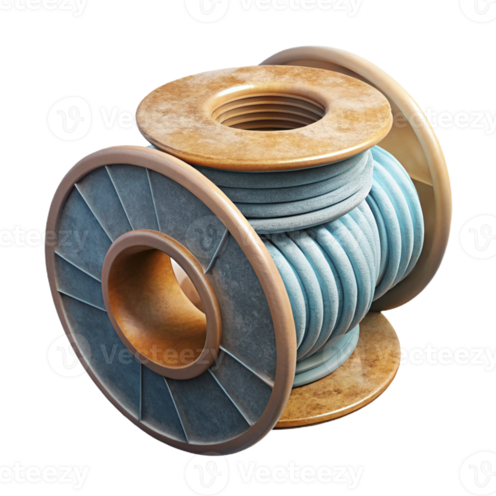 wonderful rustic D Printing Filament Spool Variety Transparent Background high quality png