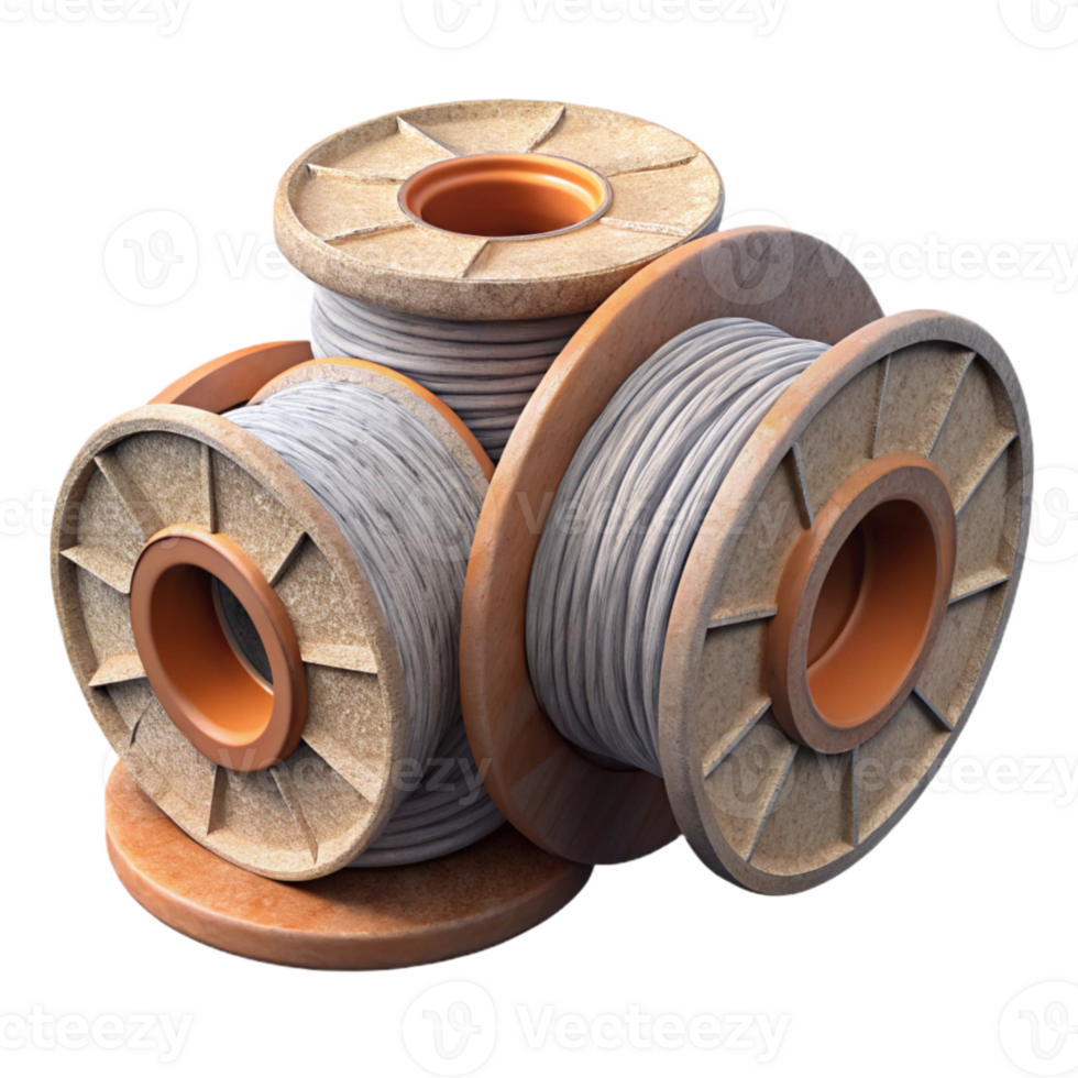 impressive traditional D Printing Filament Spool Variety Transparent Background genuine png
