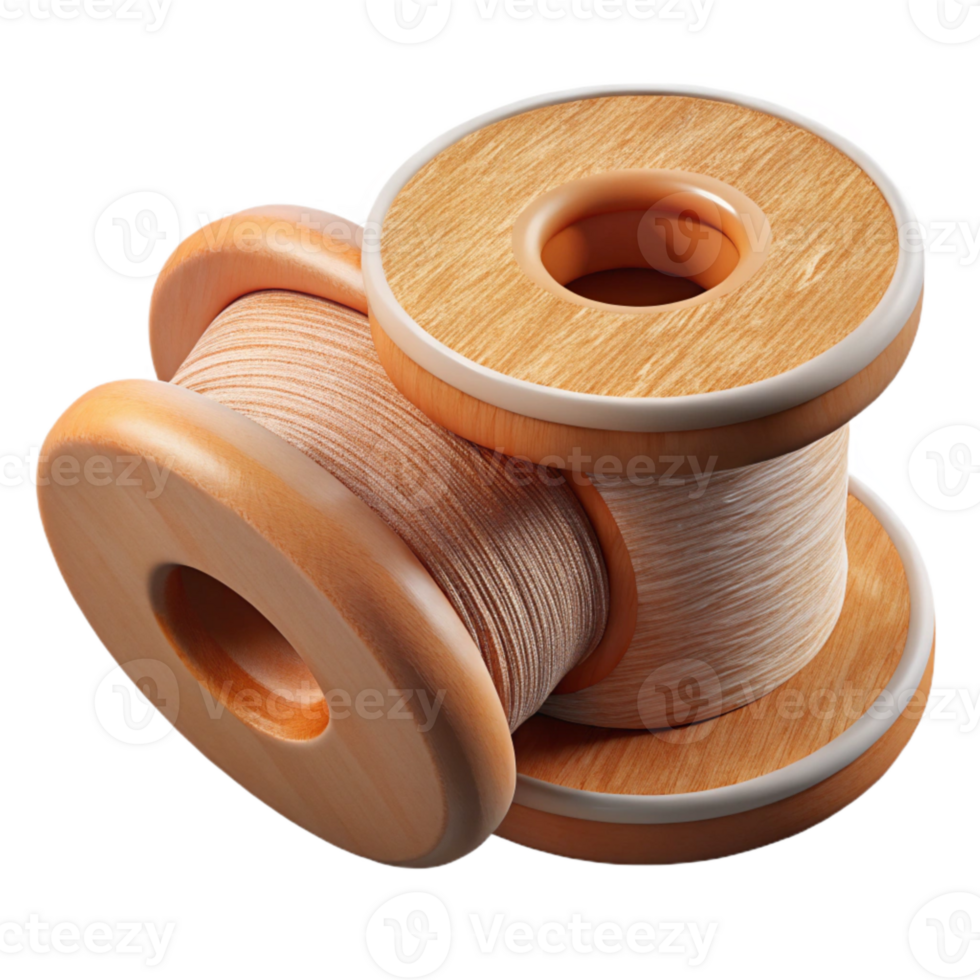 elegant vintage D Printing Material Spools Transparent Background original png