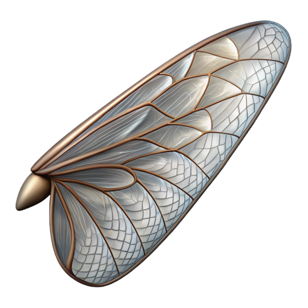 elegant artistic Dragonfly Wing Venation Pattern Cutout high resolution png