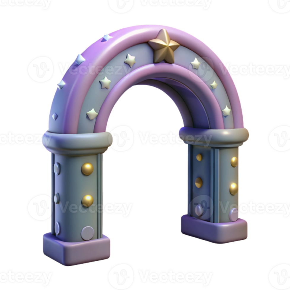 dramatic modern Dreamlike Archway Isolated on Transparent Background exclusive png