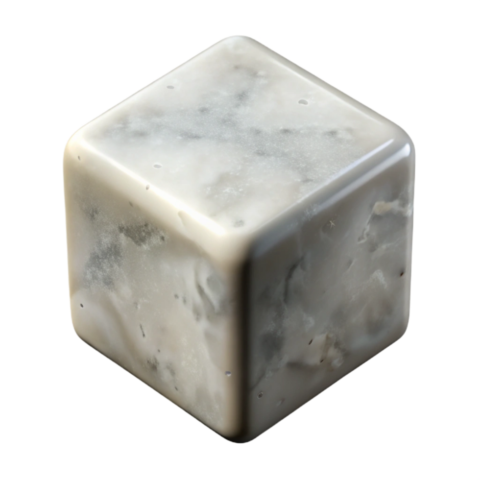 dramatic vintage D Rendered White Cube Shadow Detail Isolated authentic png