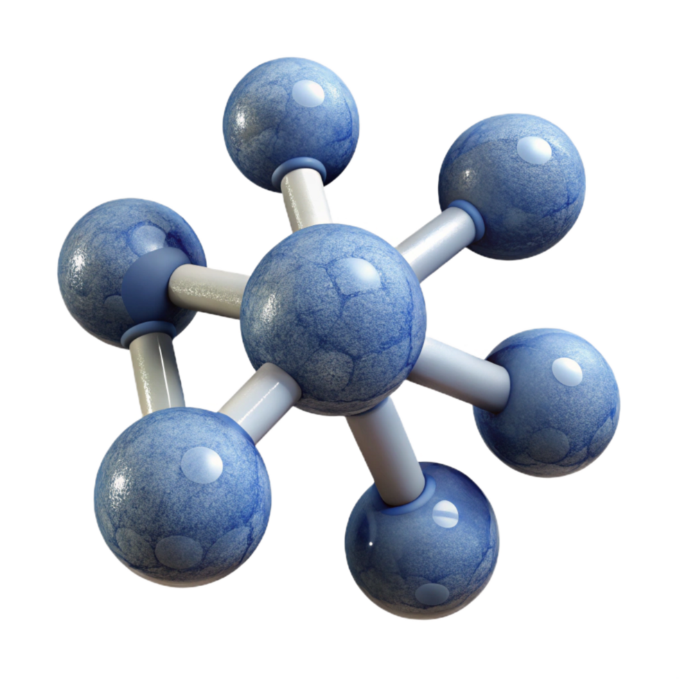 stunning modern Drug Discovery Molecule Model 3d Render Transparent premium png