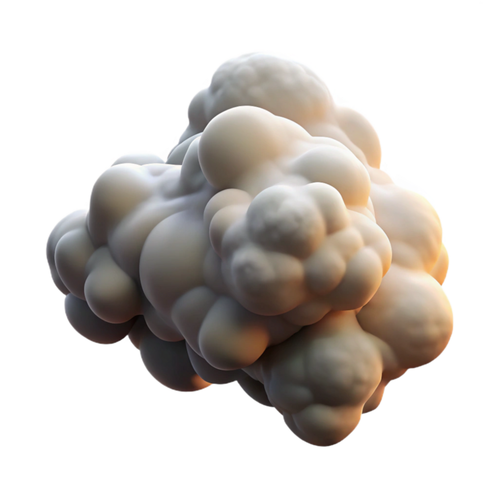 impressive minimalist Dry Ice Smoke Plumes Isolated on Transparent Background high quality png