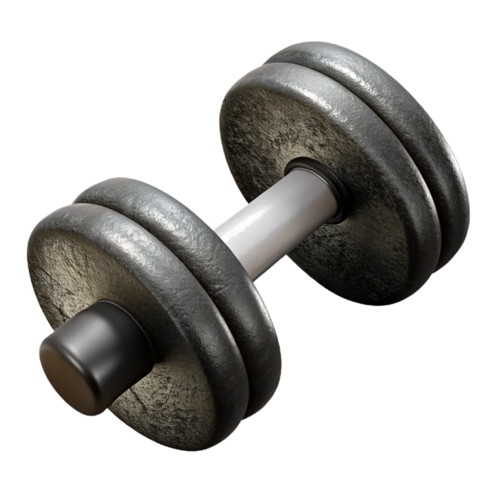 dramatic traditional Dumbbell Icon Cutout Black and White high quality png