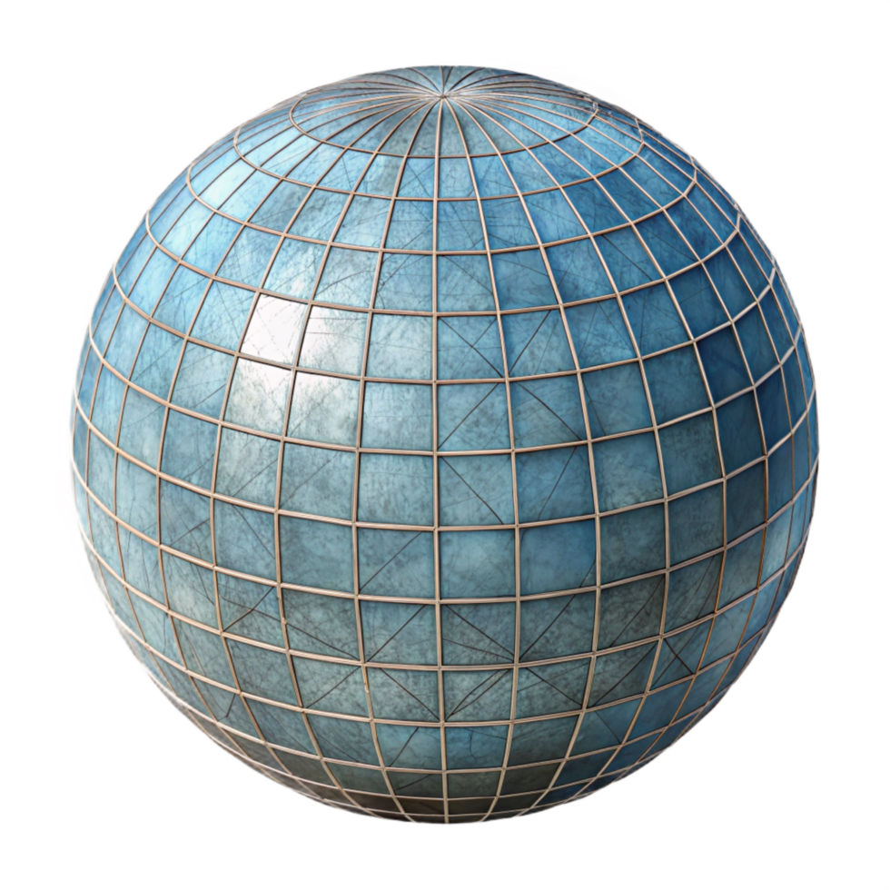 impressive minimalist D Wireframe Sphere Rotating View Transparent Background original png