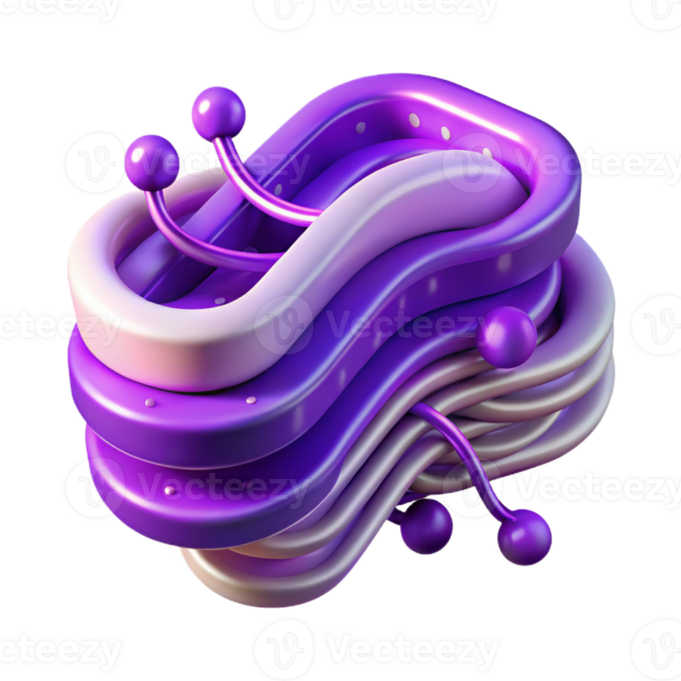 vibrant abstract Dynamic Data Lines in Purple Transparent Cutout professional png