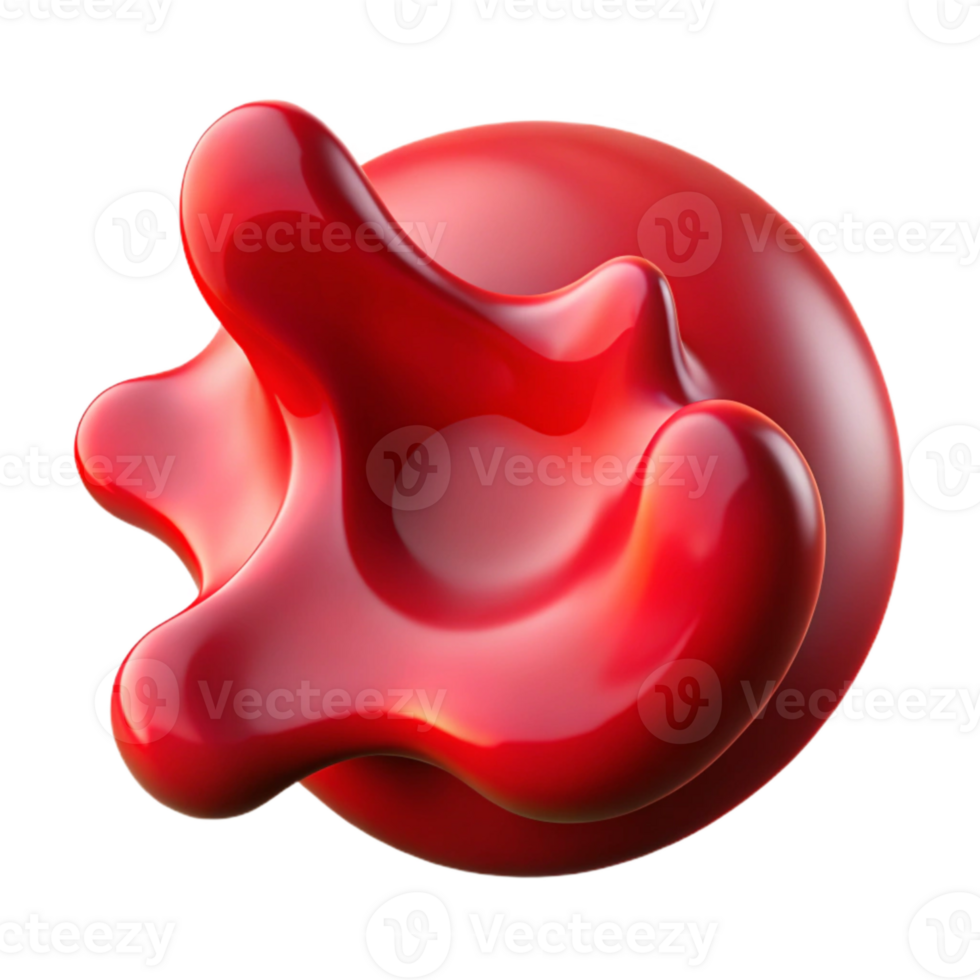 dramatic classic Dynamic Red Fluid Motion Cutout Element 4K png