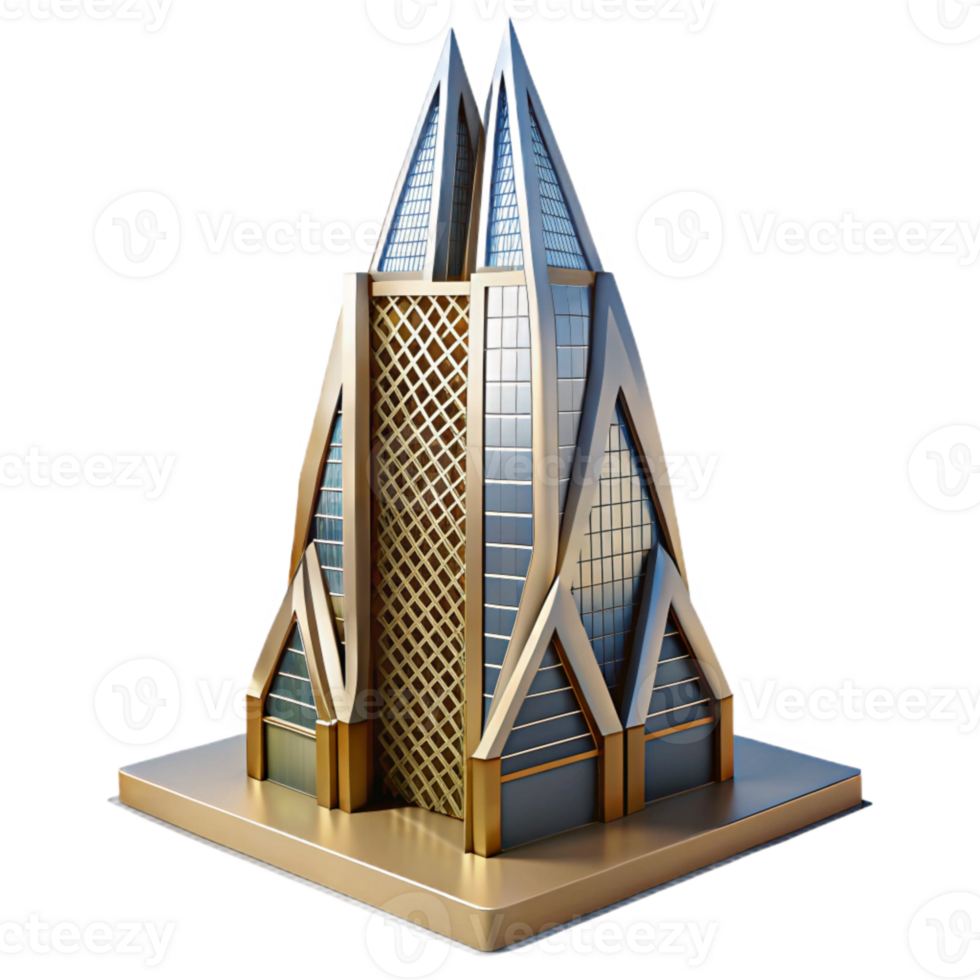 magnificent artistic Dynamic Skyscraper Angled View Cutout genuine png