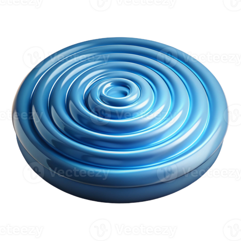 dramatic modern Dynamic Water Ripple Synesthesia Transparent Background with Concentric Circles genuine png