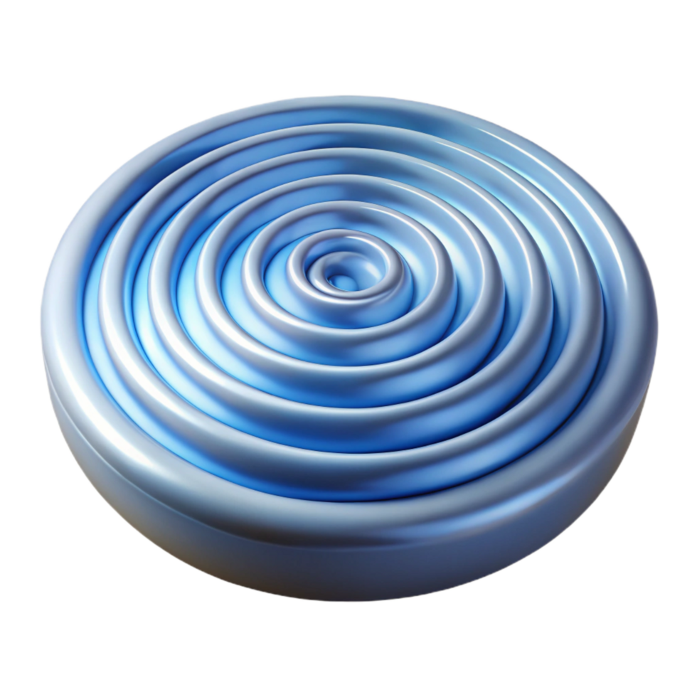 impressive modern Dynamic Water Ripple Synesthesia Transparent Background with Concentric Circles high resolution png