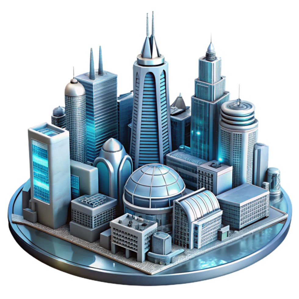 magnificent creative Eco Building Geometric Design Cutout Element authentic png