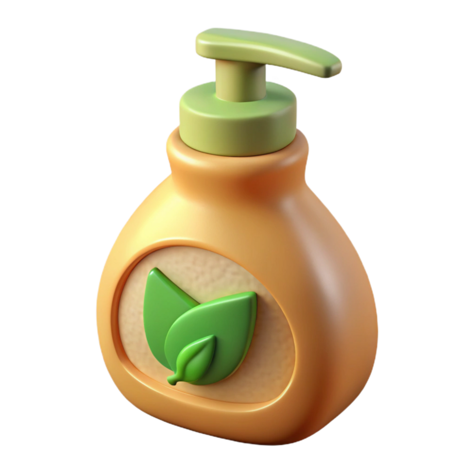 impressive traditional Eco Friendly Dish Soap Bottle Green Color Isolated original png