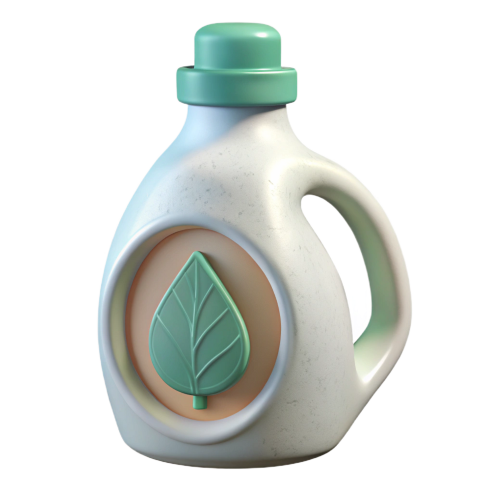 wonderful artistic Eco Friendly Laundry Detergent Bottle White Color Isolated high quality png
