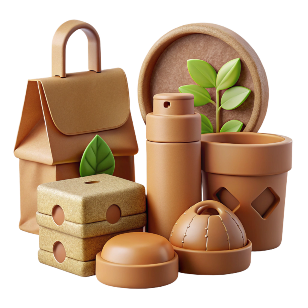 magnificent classic Eco Friendly Packaging Materials Collection Cutout original png
