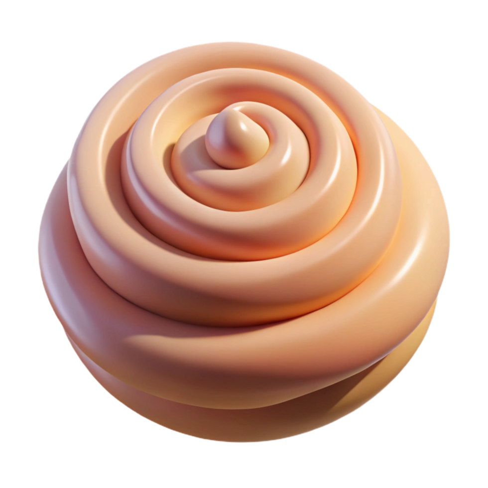 wonderful abstract Edible Foam Swirl Isolated on Transparent Background high quality png